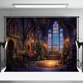 Aperturee - Aperturee Christmas Church Candles Holiday Photo Backdrop